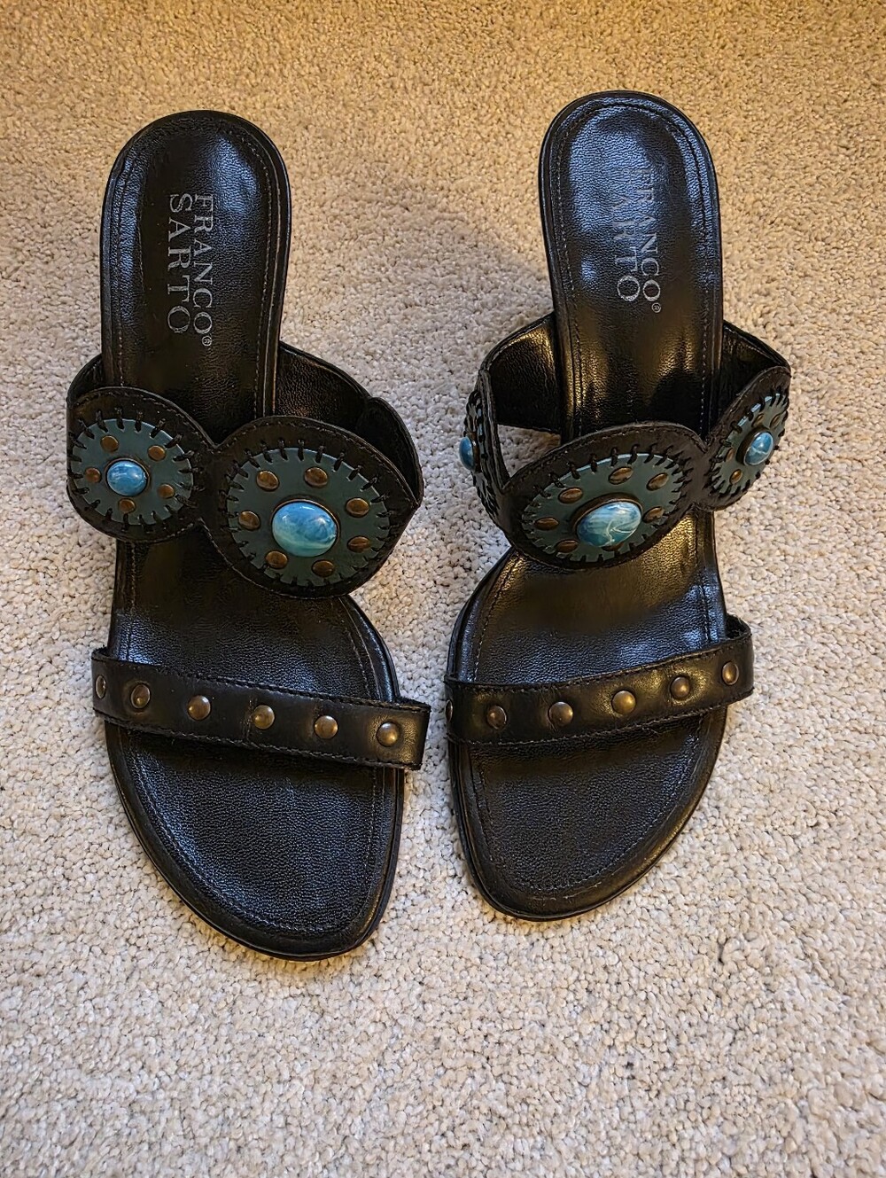 Franco Sarto Black Women's Sandals
